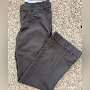 Banana Republic stretch twill trousers w/ cuffed flare legs